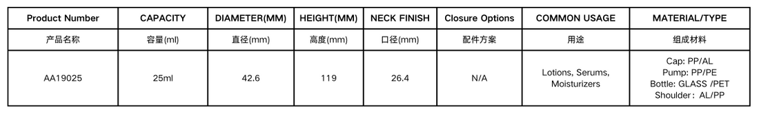 AA19025 (glass airless)